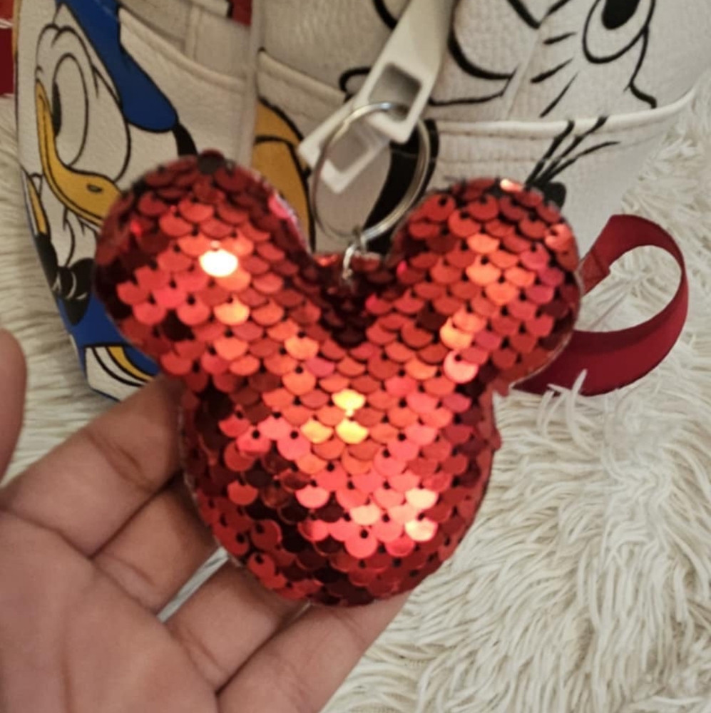 Disney Mickey Mouse Mini Backpack with Keychain - Picture 3 of 3